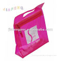 Patch Handle PVC Side Gusset Promotional Bag with Zipper